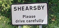 Shearsby Road Sign